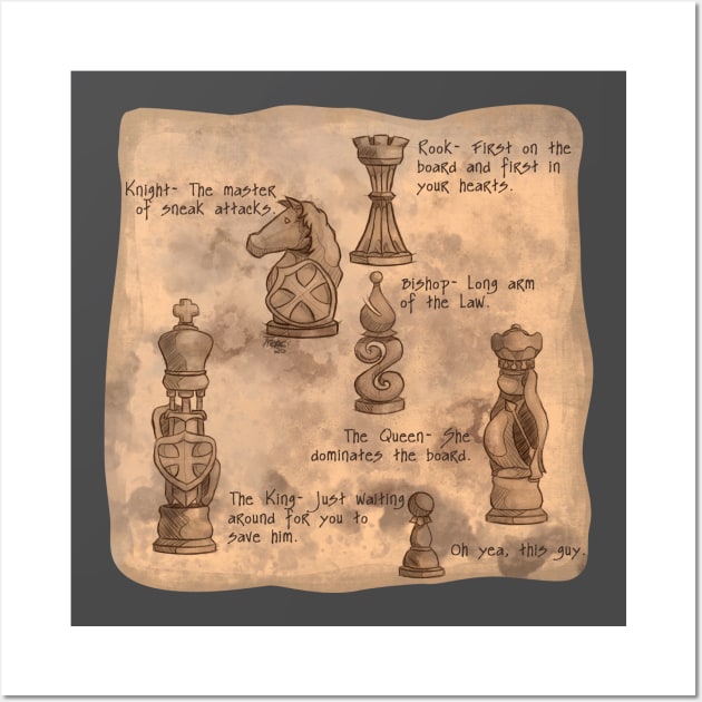 Fantasy Chessmen Wall Art by Nirelle